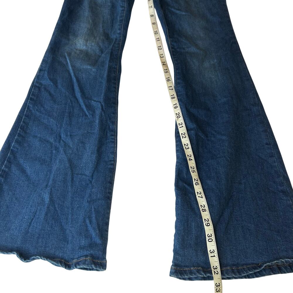 Urban Outfitters BDG Y2K Jeans Studded Rhinestone flare denim Women 27 - Picture 7 of 8